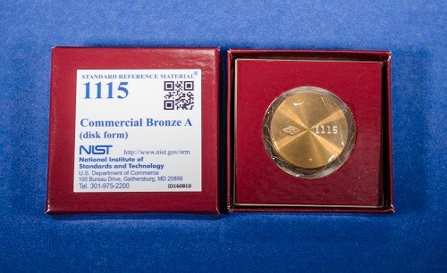 SRM 1115   光學(xué)發(fā)射和X射線光譜分析的商業(yè)青銅標(biāo)準品